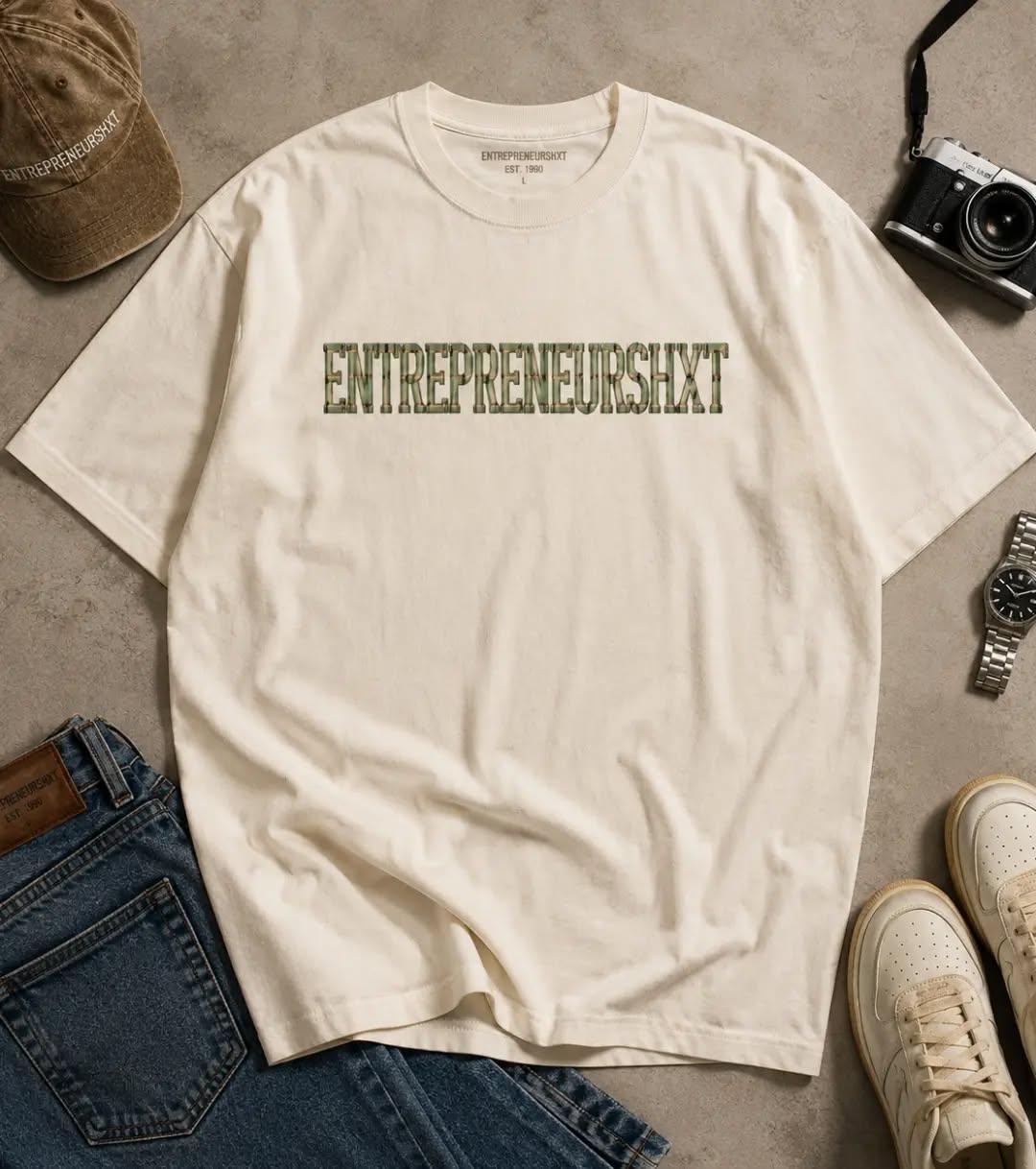 ENTREPRENEURSHXT tartan Logo Tee